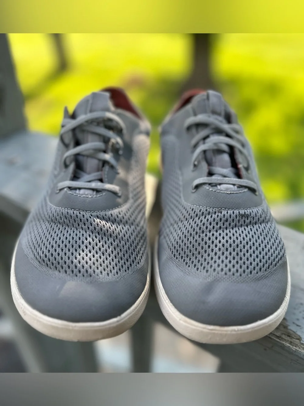OLIKAI MOKU PEI Men’s 12 Breathable Gray Mesh Upper Collapsible Heel Boat Shoe